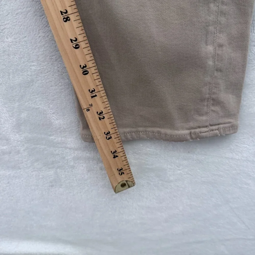 Revtown Sharp Pants Mens 35x34 (34x33) Beige Straight Leg Stretch